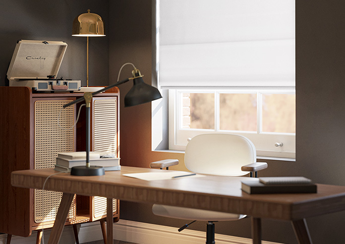 Menton, Pure White - Twist&Fit Roman Blind - Image 5